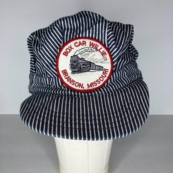 Vintage Box Car Willie Branson Missouri Adjustable Hat Cap Train Conductor READ - Picture 1 of 9
